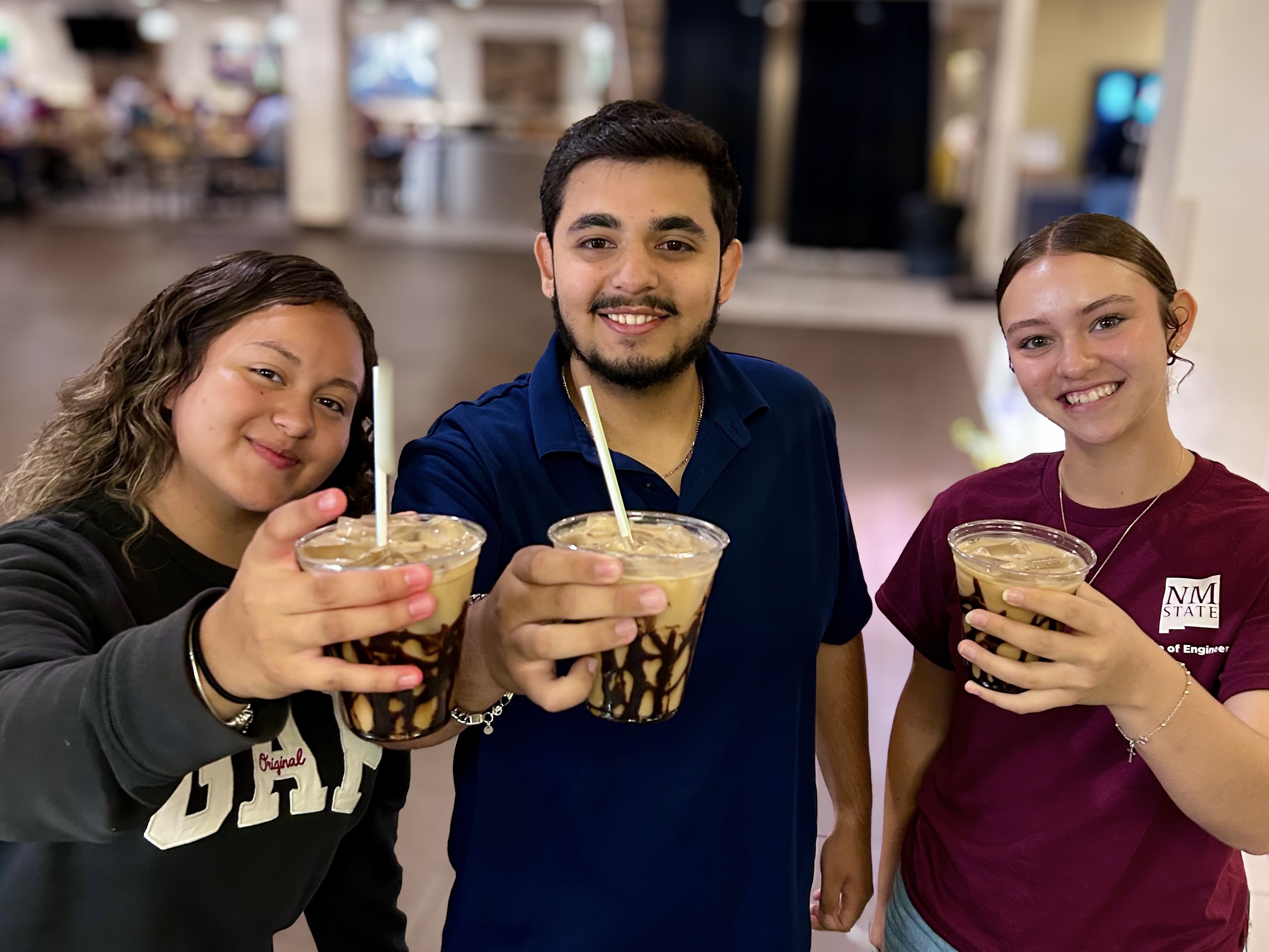 Students with coffees